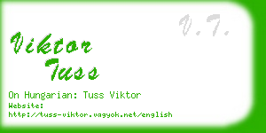 viktor tuss business card